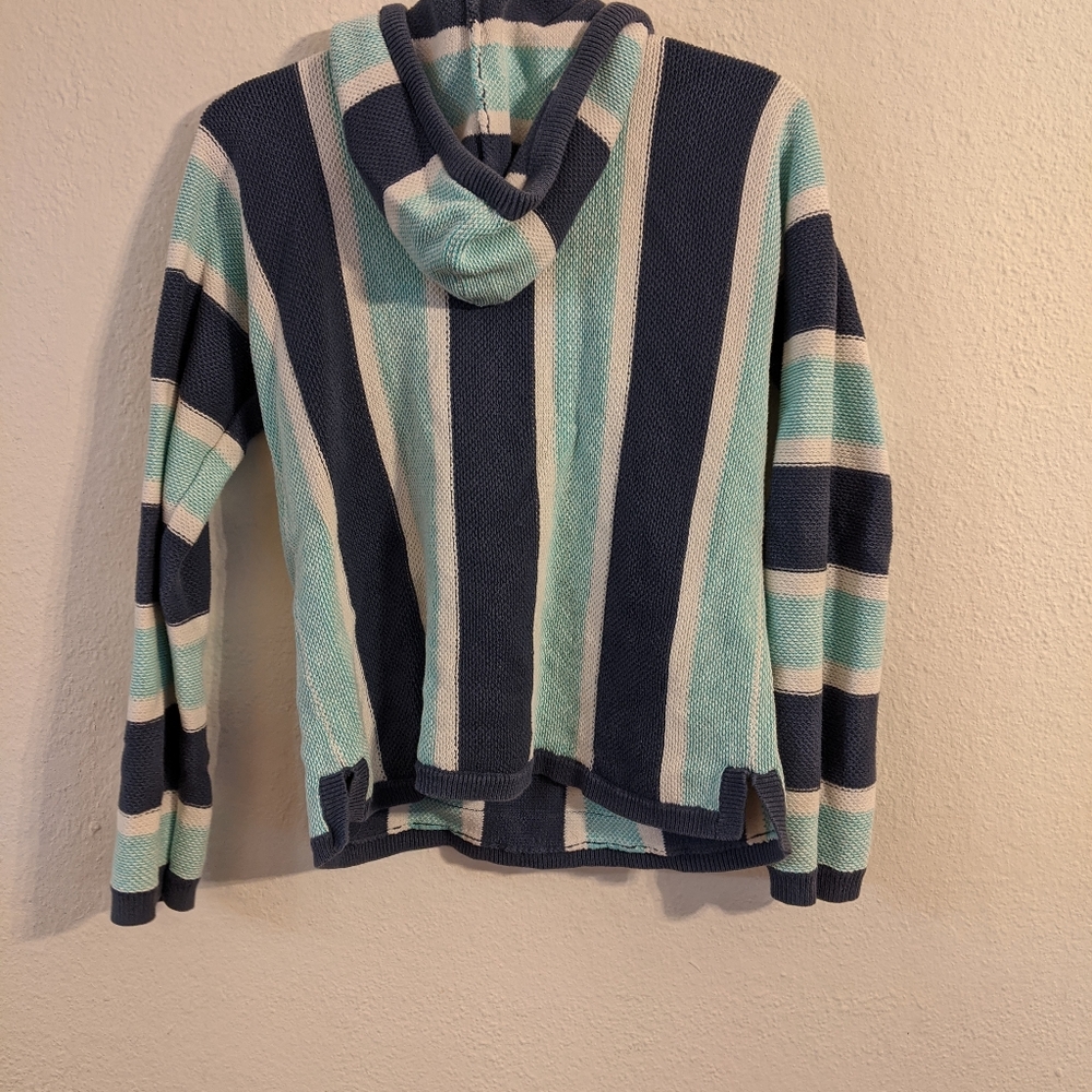 American Eagle Knit Striped Crop Hoodie - Picture 4 of 5